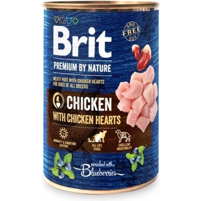 Brit Консерва Brit premium by Nature Пиле и Сърца 400 г