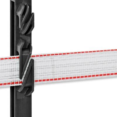 VNT electronics s.r.o. Plastový sloupek pro elektrický ohradník, délka 156 cm, 11 oček, černý