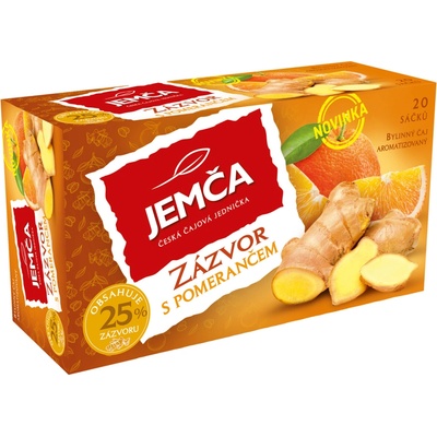 Jemča Zázvor s pomerančem bylinný čaj 20 ks