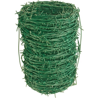 STREND PRO Ostnatý drát 2,1mm, 100m, pozink+PVC zelené