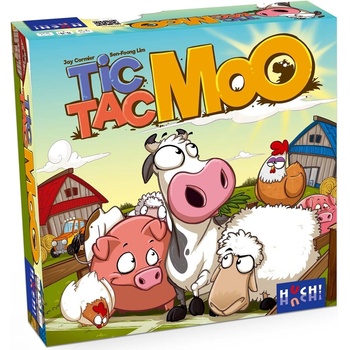 Huch & Friends Настолна игра за двама Tic Tac Moo - Детска (88012-HU)