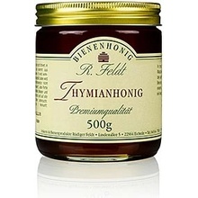 Rüdiger Feldt Imkerei + Bienenprodukte Tymiánový med divoký horský tymián bylinný charakter vysoce aromatický 500 g