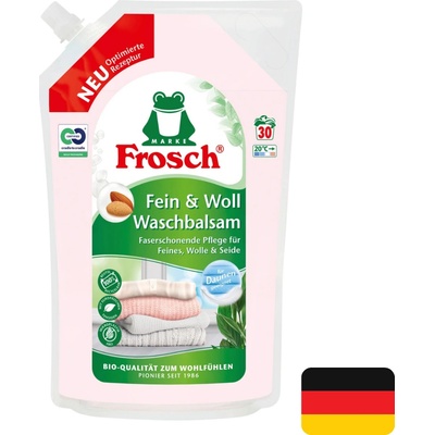 Frosch gel 30 pracích dávek Fein and Woll Waschbalsam 1,44 l