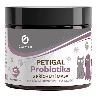 Galmed PETIGAL Probiotika s příchutí masa 100 tbl