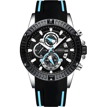 MINI FOCUS Часовник Mini Focus - Черен / Син KP14332 (14332)