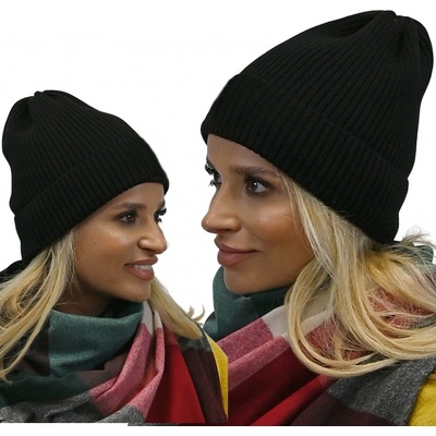 Fashionweek Módní dámská čepice beanie ZIZI-N1 Černá