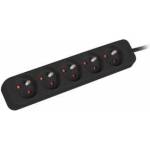 Lanberg Front loosening strip lanberg 1m ups 5x 230v pl black
