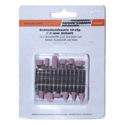 BRUDER MANNESMANN brusná tělíska 12ks, stopka 3mm 92560