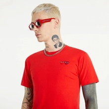 Comme des Garçons PLAY Double Heart Tee red