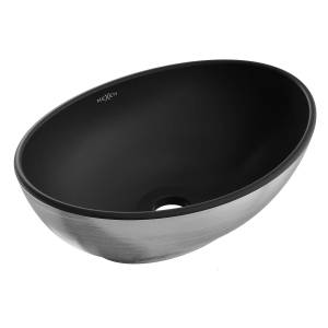Mexen Elza 40x33 cm matt black/silver (21014023)