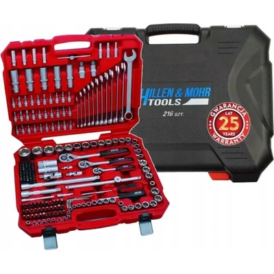 DEDRA CrV sada 216ks 17x1/2",13 1/4",8x3/8"