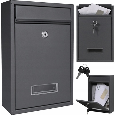 Poštovní schránka s přihrádkou na noviny Gockowiak černá