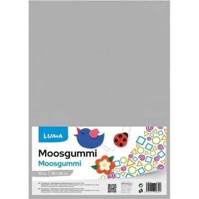 MOOSGUMMI A4 šedá LUMA, 10ks