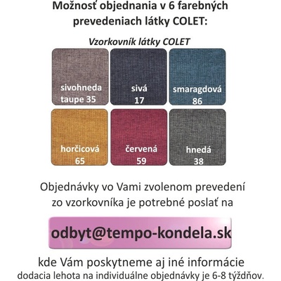 Kondela RIANA KOMFORT mentol