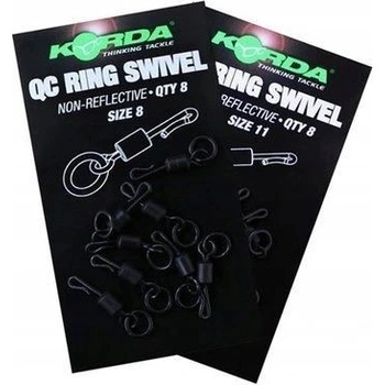 Korda Rychloobratlíky Quick Change Ring Swivel veľ.11 8 ks