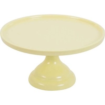 CakeSupplies Stojan na tortu a koláče žltý malý 23,5 cm