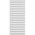 vidaXL Зебра щора, светло сива, 115x230 см, ширина на плата 110, 9 см, полиестер (4014498)