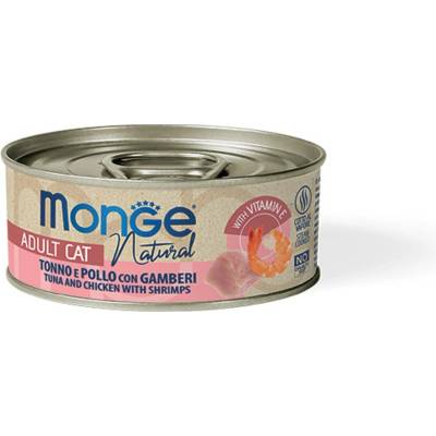 Monge Natural tuniak v želé s krevetami 80 g
