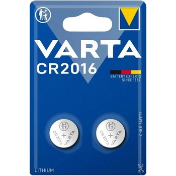 VARTA Батерии литиеви Varta, CR2016, 3V, 2бр. в опаковка