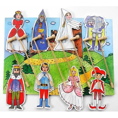 Marionetino bábková rozprávka s tyčkami Kráľovská súprava I + II