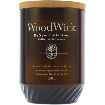 WoodWick ReNew Incense & Myrrh голяма свещ 368 гр