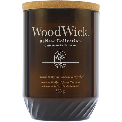 WoodWick ReNew Incense & Myrrh голяма свещ 368 гр