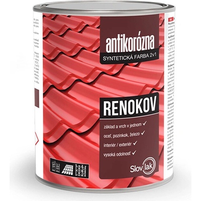 SLOVLAK Renokov antikorózna farba 2,5 kg 0840 červ.hnedá