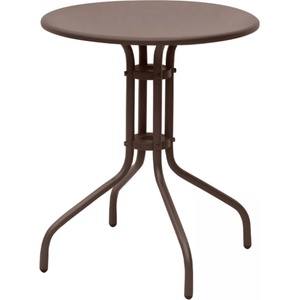 TopMebel Маса Palermo TopMebel метал в тъмнокафяв цвят Ø60x70см