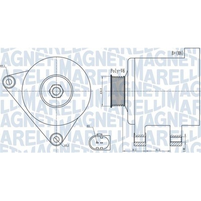 Alternátor MAGNETI MARELLI 063731937010