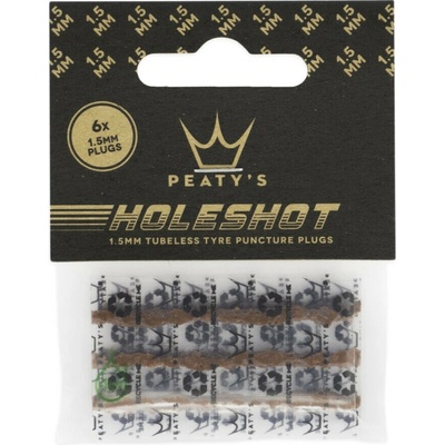 PEATY'S HOLESHOT Tubeless PUNCTURE PLUGGER REFILL PACK 6X 1.5MM PPR-TPP-RP1-12 00085920_1_1