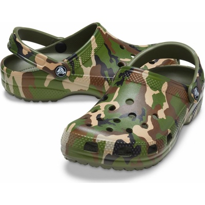 Crocs Nazouváky Classic Printed Camo Clog AGR/MLTI