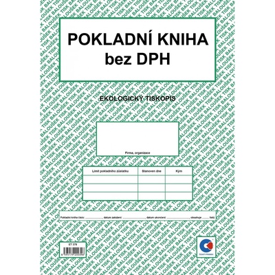 Baloušek Tisk ET378 Pokladní kniha bez DPH – Zboží Mobilmania