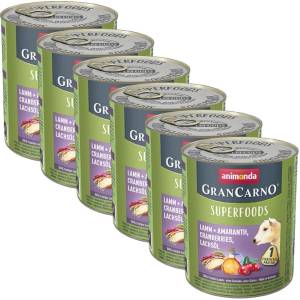 Animonda GranCarno Superfoods - агнешко + амарант 6 x 800 г