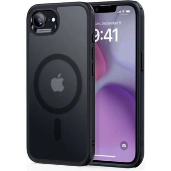 ESR iPhone 16e ESR CLASSIC HYBRID Силиконов удароустойчив протектор за телефон, MagSafe, ЧЕРЕН GP-168150 (GP-168150)