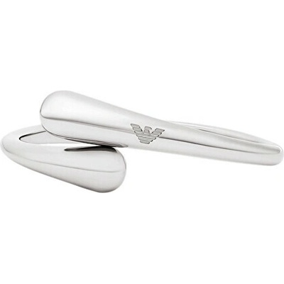 Emporio Armani Luxusný pevný náramok z mosadze EGS3340040 strieborná