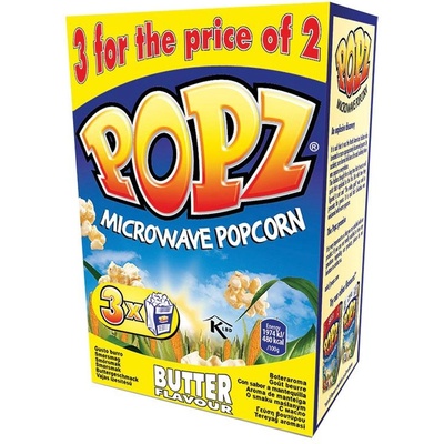 POPZ Попс пуканки с масло 2+1 гратис 3х90 гр