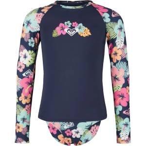 Roxy Детски комплект бикини Roxy Kid's Morning Flower Lycra Set Bikini - Mood Indigo Morning Flowers Tw - размер 5 Years (750-2838-0114)
