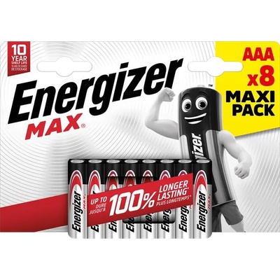 Energizer Батерия, AAA micro, 8 броя, ENERGIZER "Max" E301530902 (E301530902)