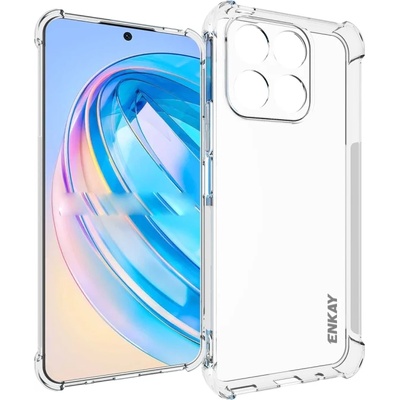 Huawei Honor X8a Удароустойчив ENKAY Силиконов Калъф и Протектор