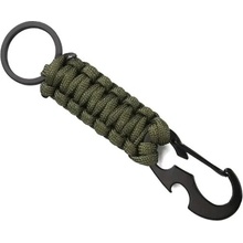 Přívěsek na klíče WARAGOD Paracord mutifunkční Laito zelený