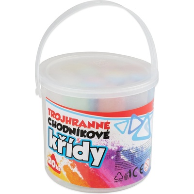 wiky Křídy chodníkové 20ks trojhranné 10026 – Zbozi.Blesk.cz