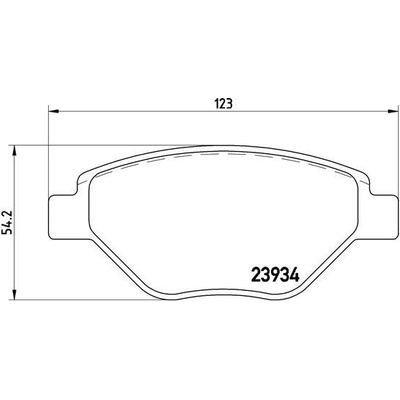 Sada brzdových platničiek kotúčovej brzdy BREMBO P 68 031