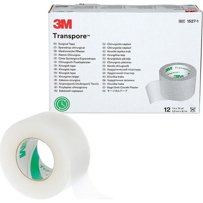 3M Transpore 2,5 cm x 9,1 m, 12 ks