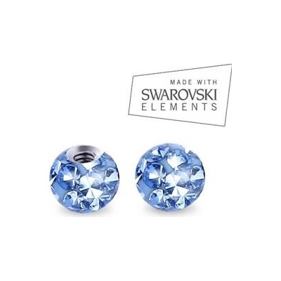 Nubis náhradní kulička s krystaly Swarovski závit ND01023-03-LB