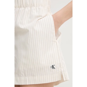 Calvin Klein Jeans къс панталон дамски от памук (LV047F628G)
