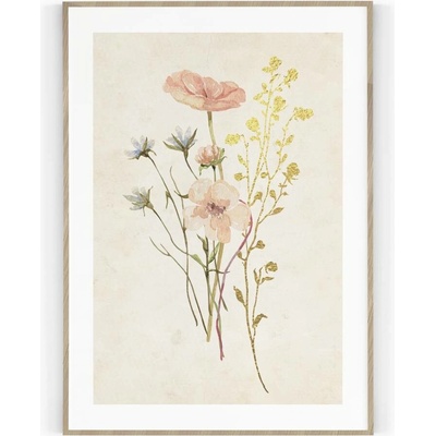 Plakát / Obraz Flowers 40 x 50 cm Pololesklý saténový papír