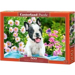 Castorland Пъзел Castorland от 500 части - Кученце в градина (B-53650)