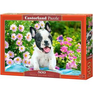 Castorland Пъзел Castorland от 500 части - Кученце в градина (B-53650)