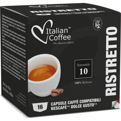 Italian coffee Espresso Ristretto pre Dolce Gusto 16 x 7 g