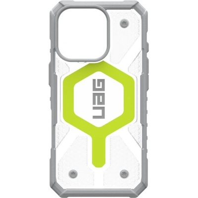 Urban Armor Gear Калъф UAG - Pathfinder Clear Magsafe, iPhone 16 Pro, Active Neon (840283914720)